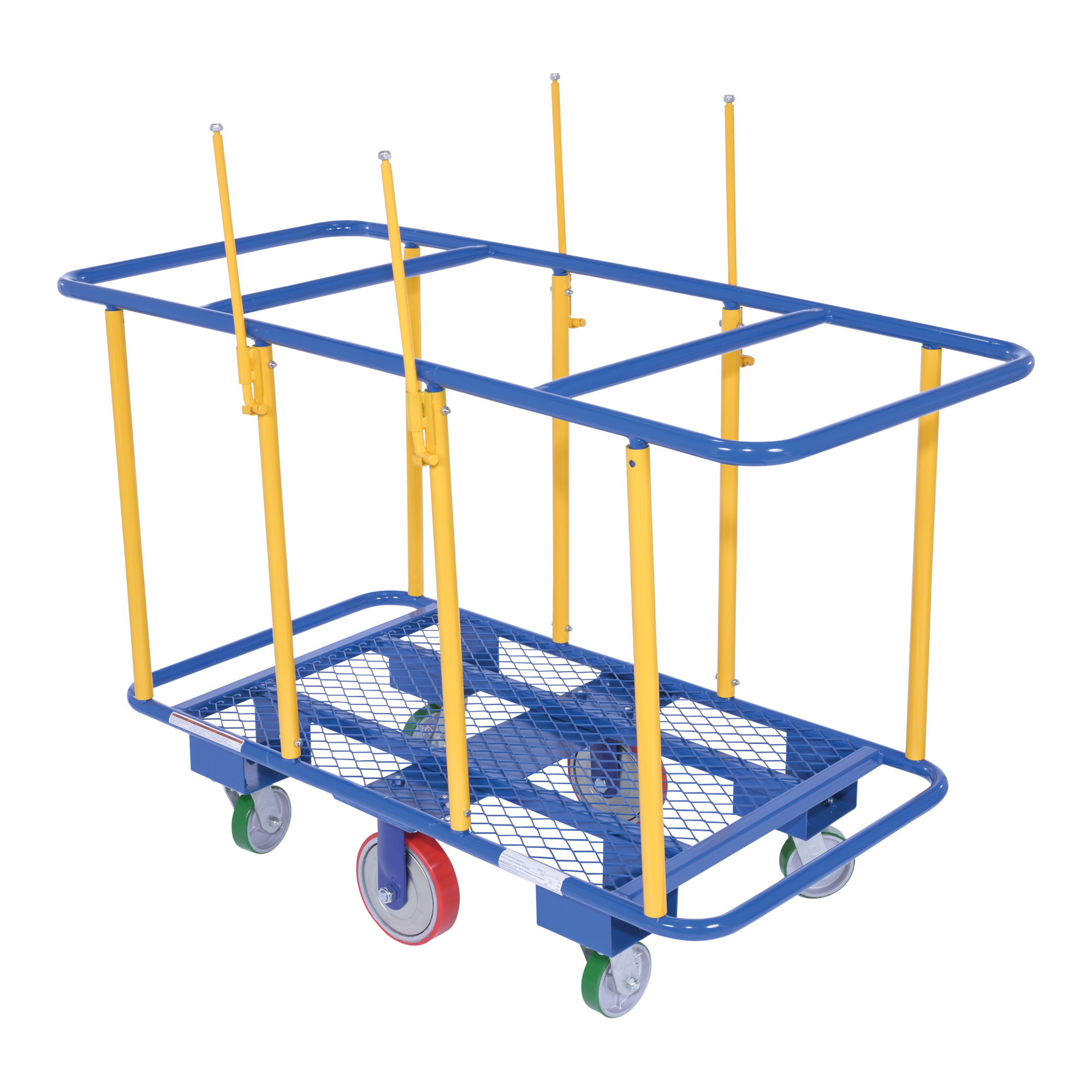 Vestil Steel Horizontal Panel Cart - 2000-Lb. Capacity, 51.375in. Overall Height, Model# PANEL-H
